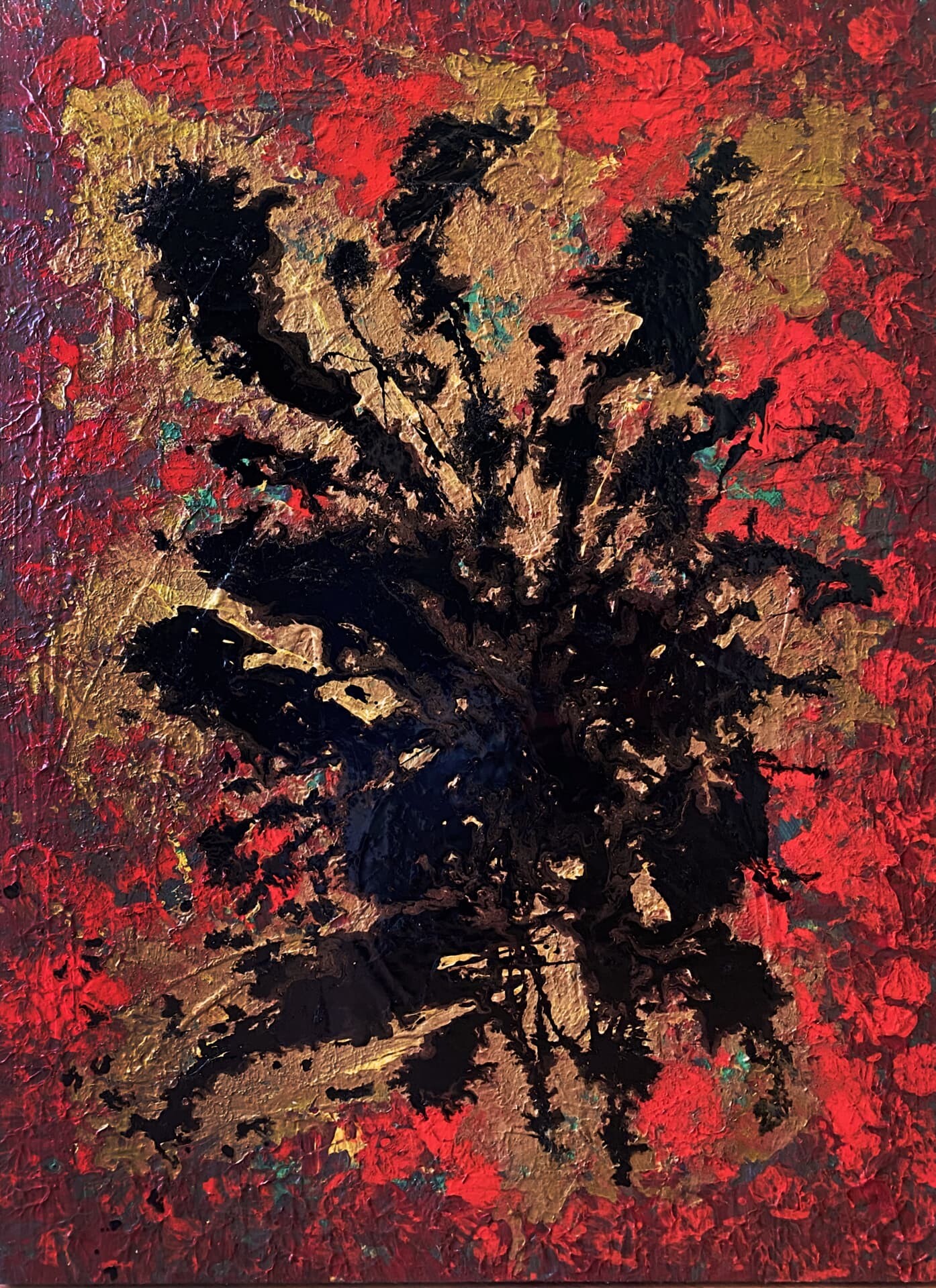 agapi, 2020, tuval üzerine karışık teknik, 100 cm x 70 cm