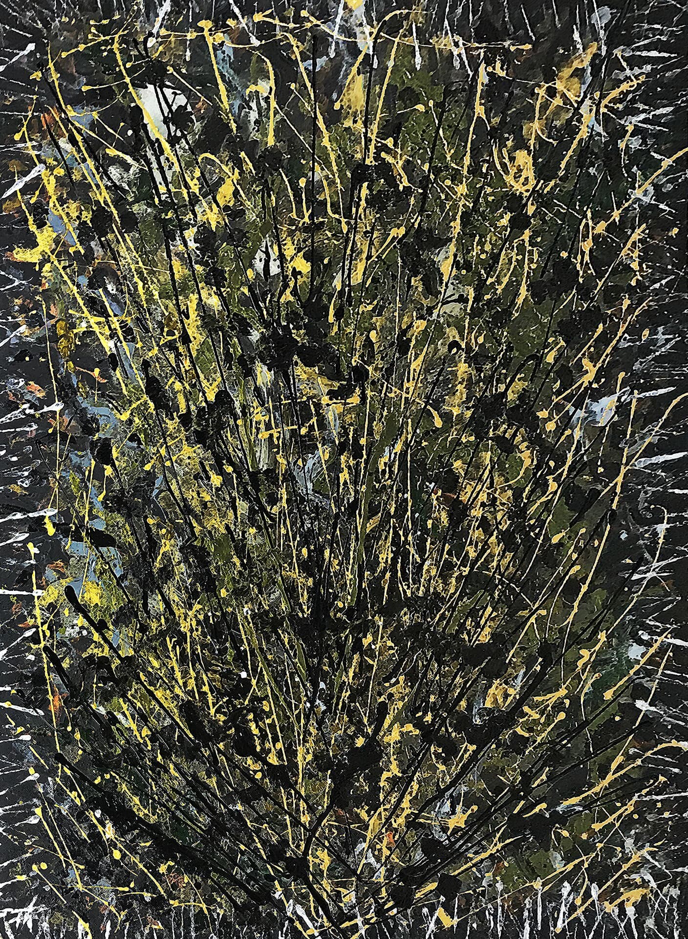 protest, 2020, tuval üzerine akrilik, 200 cm x 150 cm