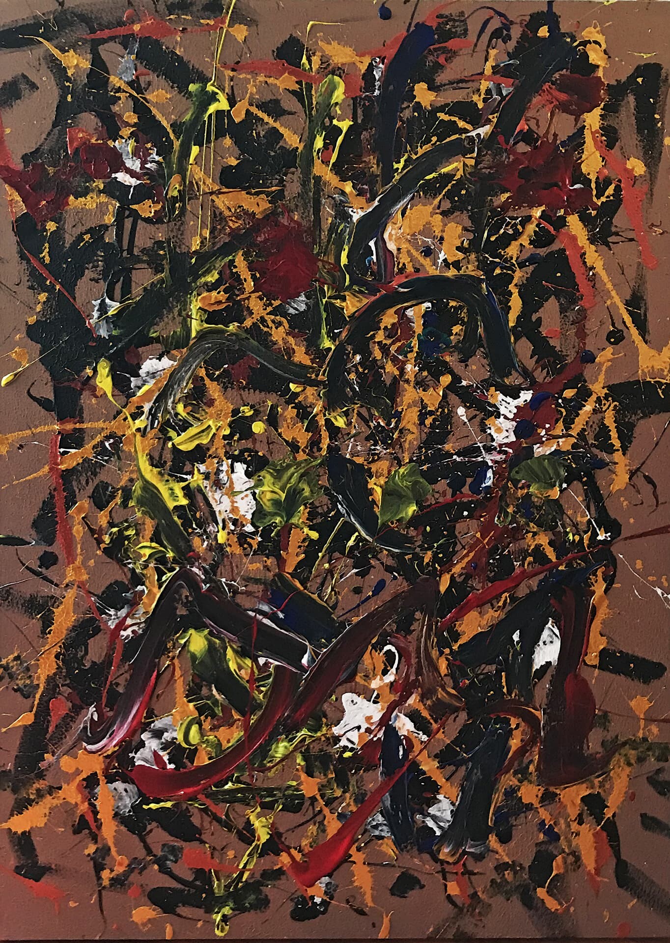 hazzın gerilimi, 2020, tuval üzerine akrilik, 120 cm x 80 cm