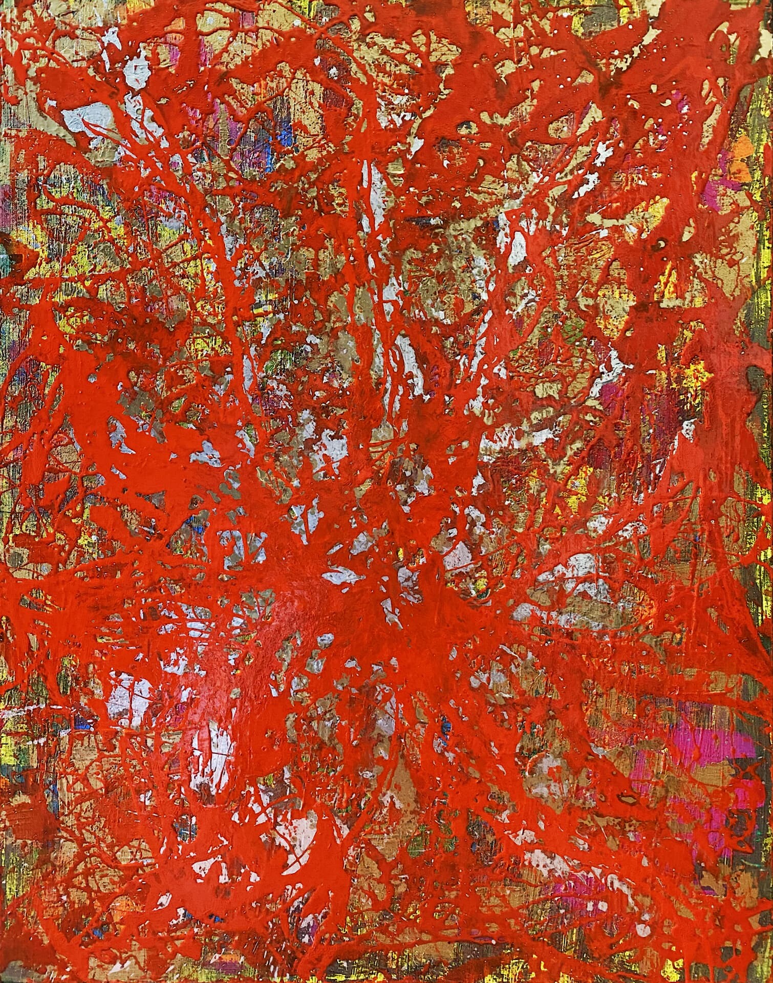 soul, 2020, tuval üzerine karışık teknik, 90 cm x 60 cm