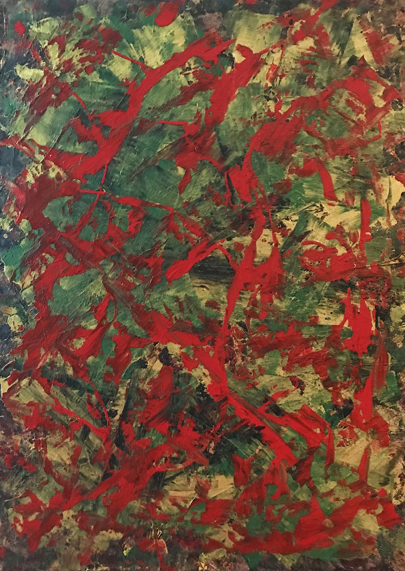 Özge Gürkan - poison, 2020, tuval üzerine karışık teknik, 100 cm x 70 cm