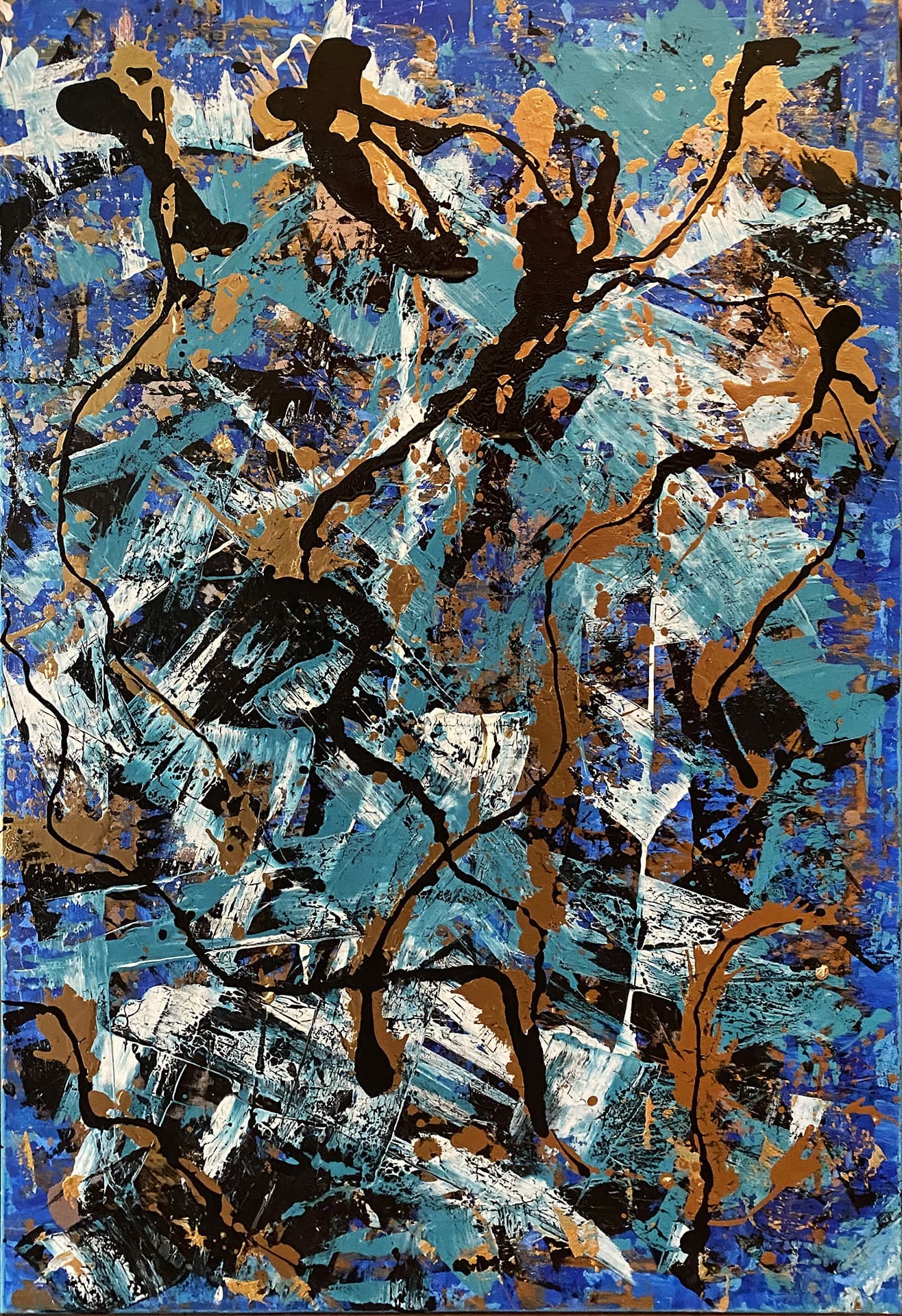 Özge Gürkan - nazenin, 2020, tuval üzerine karışık teknik, 120 cm x 80 cm
