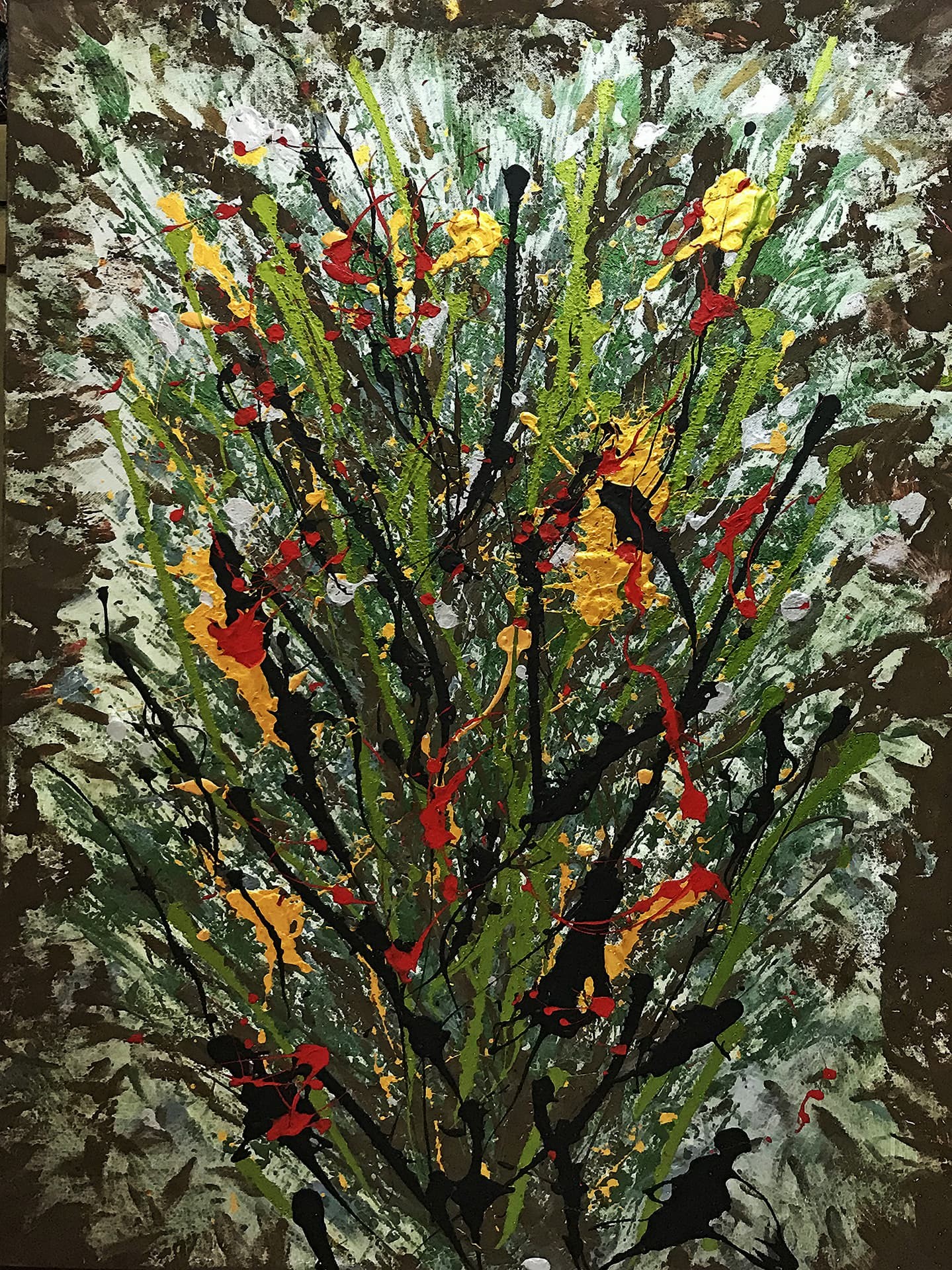 Özge Gürkan - wilder, 2020, tuval üzerine karışık teknik, 100 cm x 70 cm