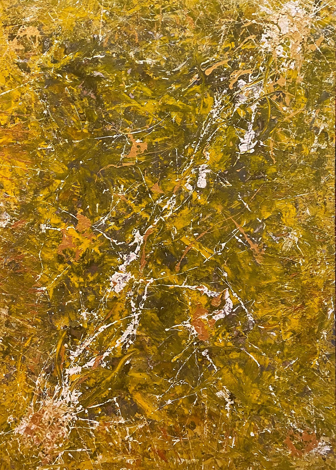 Özge Gürkan - Çarpışma, 2021, tuval üzerine karışık teknik, 120 cm x 80 cm