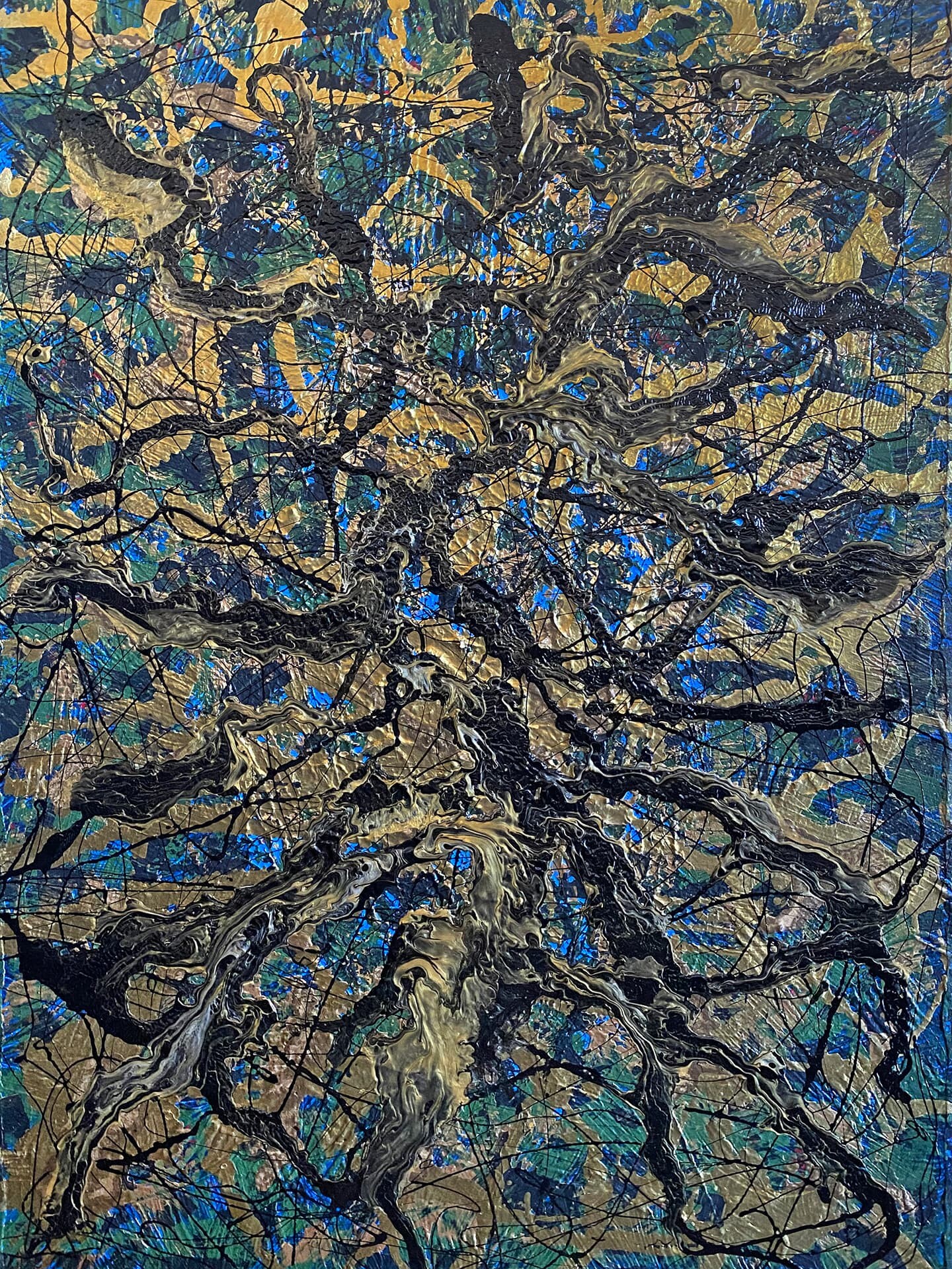 Özge Gürkan - Significant, 2021, tuval üzerine karışık teknik, 100 cm x 70 cm
