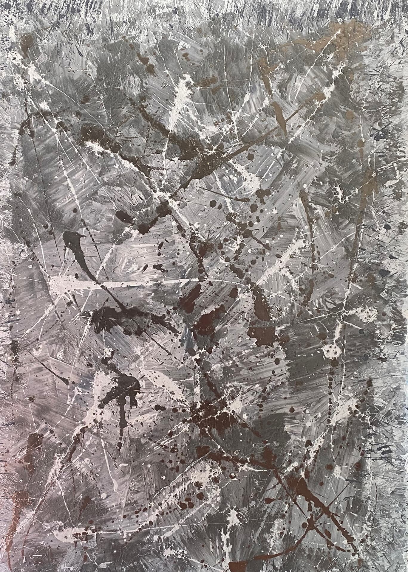 Özge Gürkan - Marble Souls, 2021, tuval üzerine karışık teknik, 140 cm x 100 cm