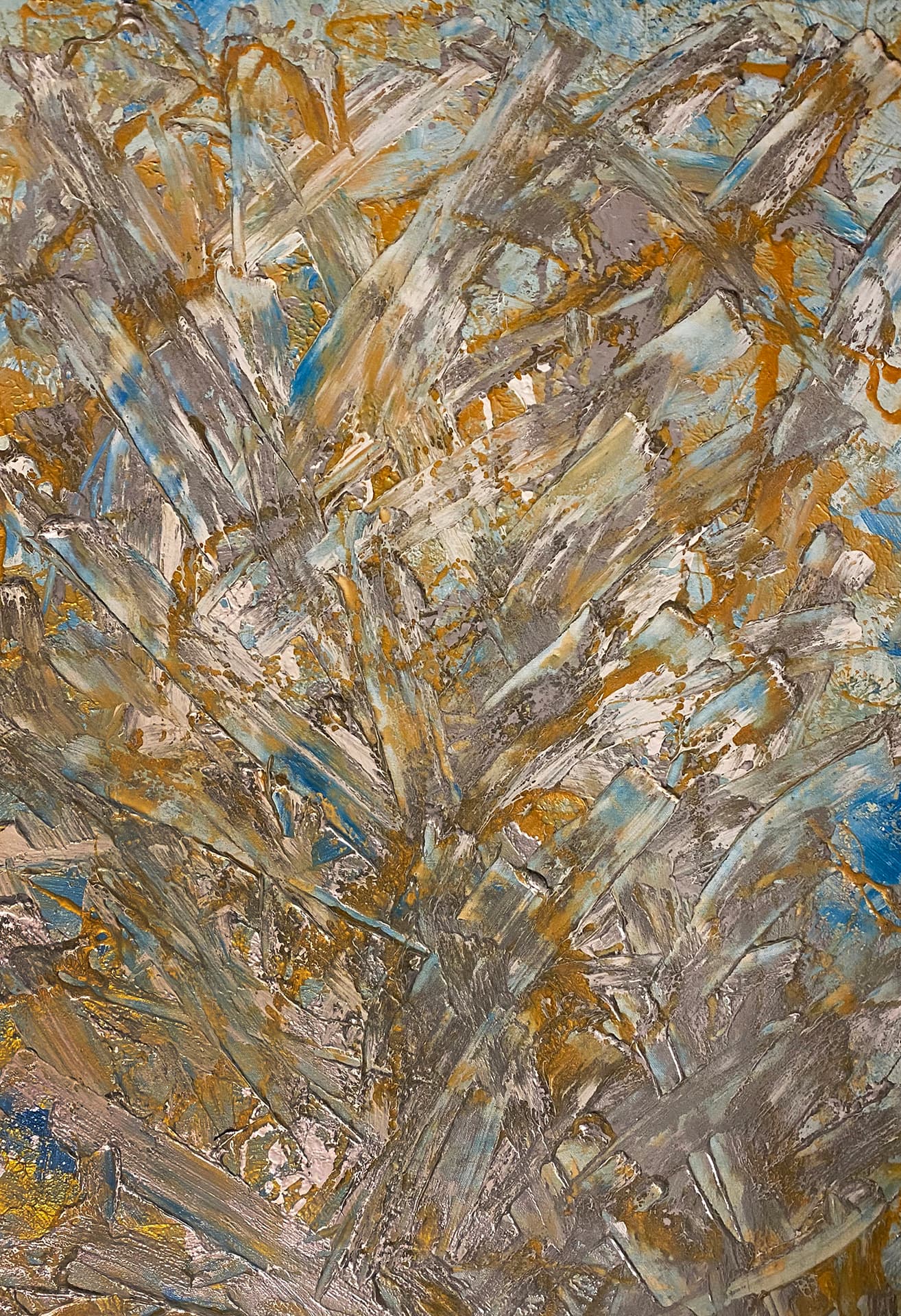 Özge Gürkan - Zuhal, 2021, tuval üzerine karışık teknik, 100 cm x 70 cm